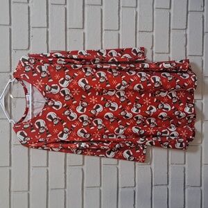 Holiday Christmas Snowman Longsleeve Dress. Size XL